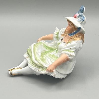 LOT 30: Antique German "Naughty Nellie" Ceramic Figurine