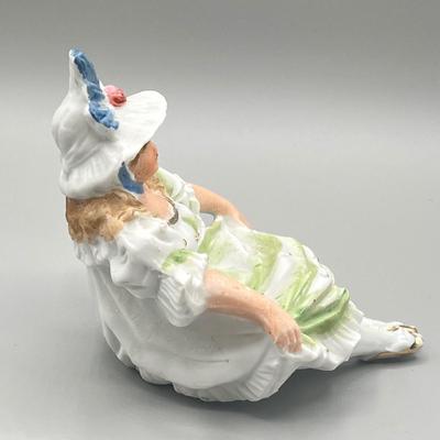 LOT 30: Antique German "Naughty Nellie" Ceramic Figurine