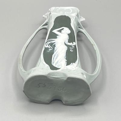 LOT 32: Antique Schafer & Vater Jasperware Vase