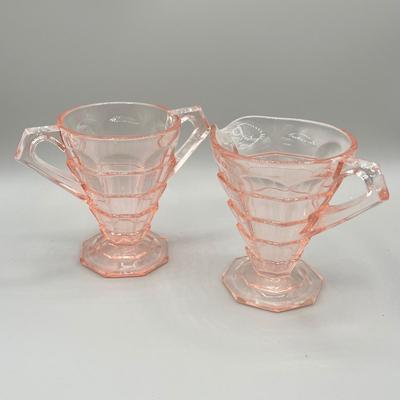 LOT 38: Vintage Pink Depression Glass Collection