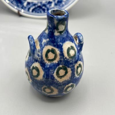 LOT 42: Blue and White Vintage Porcelain Pieces - Delft and More