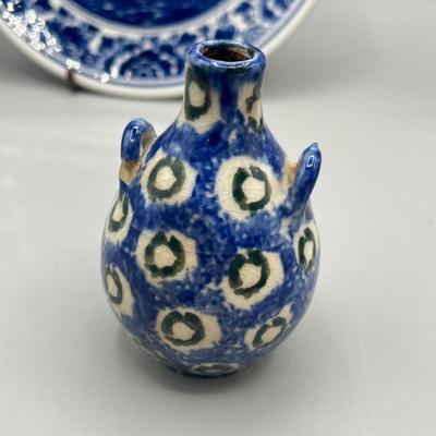 LOT 42: Blue and White Vintage Porcelain Pieces - Delft and More