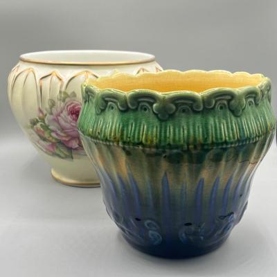 LOT 46: Two Vintage Ceramic Planters