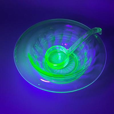 LOT 47: Vintage Uranium Glass Collection
