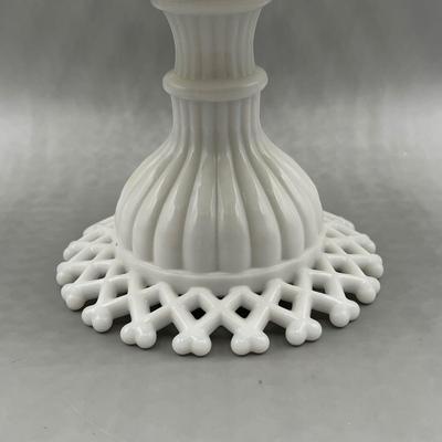 LOT 48: Two Large Milk Glass Dishes