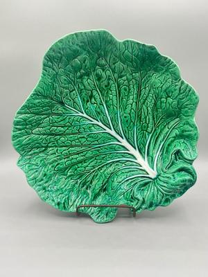 LOT 50: Vintage Cabbage Leaf Serving Dishes