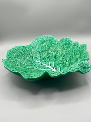 LOT 50: Vintage Cabbage Leaf Serving Dishes