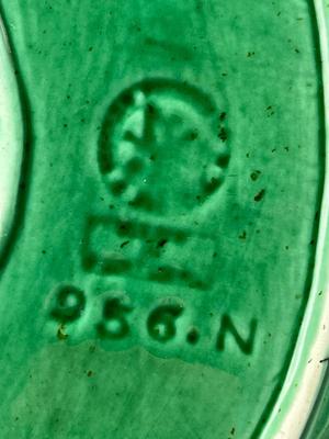 LOT 50: Vintage Cabbage Leaf Serving Dishes