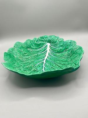 LOT 50: Vintage Cabbage Leaf Serving Dishes