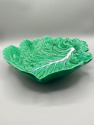 LOT 50: Vintage Cabbage Leaf Serving Dishes