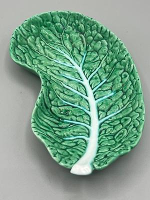 LOT 50: Vintage Cabbage Leaf Serving Dishes