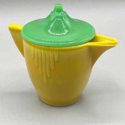 LOT 52: Children's Play Dishes and Utensils - Slag Glass Set Pieces and More