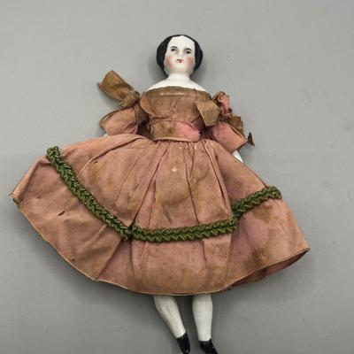 LOT 53: Vintage Doill Collection - Children's Rabbit Fur Muff and More