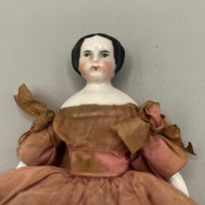 LOT 53: Vintage Doill Collection - Children's Rabbit Fur Muff and More