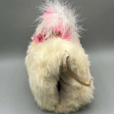 LOT 53: Vintage Doill Collection - Children's Rabbit Fur Muff and More