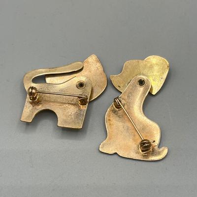 LOT 54: Dog and Cat Collectibles - Pins, Figurines, Antique Mug