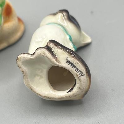 LOT 54: Dog and Cat Collectibles - Pins, Figurines, Antique Mug