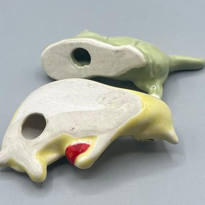 LOT 54: Dog and Cat Collectibles - Pins, Figurines, Antique Mug