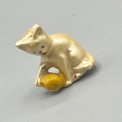 LOT 54: Dog and Cat Collectibles - Pins, Figurines, Antique Mug
