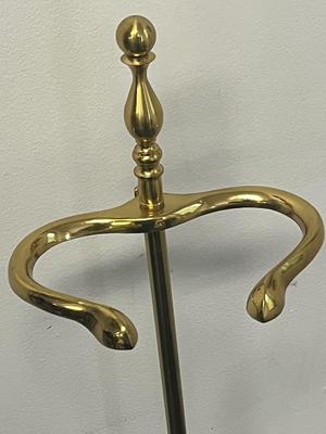 LOT 57: Brass Fireplace Set