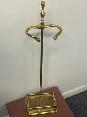 LOT 57: Brass Fireplace Set