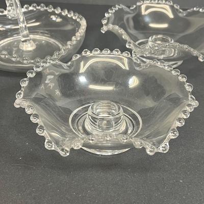 LOT 58: Silverplate, Candlewick Glass, Silver Rimmed Glass and More