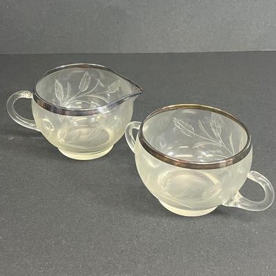 LOT 58: Silverplate, Candlewick Glass, Silver Rimmed Glass and More