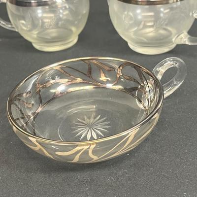 LOT 58: Silverplate, Candlewick Glass, Silver Rimmed Glass and More