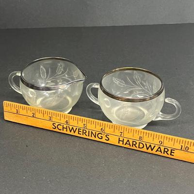 LOT 58: Silverplate, Candlewick Glass, Silver Rimmed Glass and More