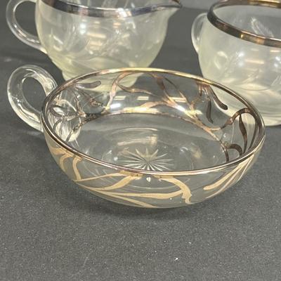 LOT 58: Silverplate, Candlewick Glass, Silver Rimmed Glass and More