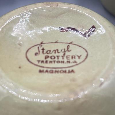 LOT 61: Magnolia Pattern Vintage Stangl Pottery Coffee Pot and More