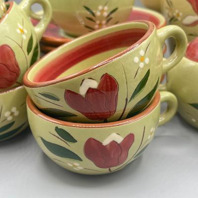 LOT 61: Magnolia Pattern Vintage Stangl Pottery Coffee Pot and More