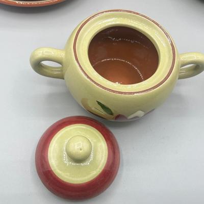 LOT 61: Magnolia Pattern Vintage Stangl Pottery Coffee Pot and More