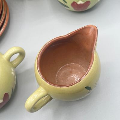 LOT 61: Magnolia Pattern Vintage Stangl Pottery Coffee Pot and More