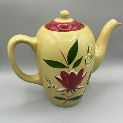 LOT 61: Magnolia Pattern Vintage Stangl Pottery Coffee Pot and More