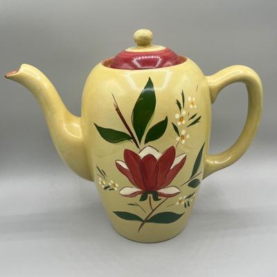 LOT 61: Magnolia Pattern Vintage Stangl Pottery Coffee Pot and More