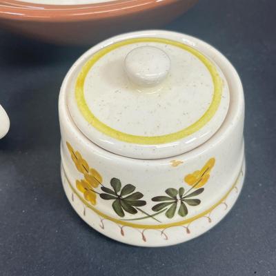 LOT 53: Vintage Stangl Pottery Dishes - Golden Blossom Pattern