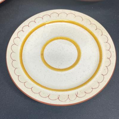 LOT 53: Vintage Stangl Pottery Dishes - Golden Blossom Pattern