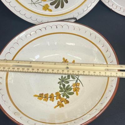 LOT 53: Vintage Stangl Pottery Dishes - Golden Blossom Pattern