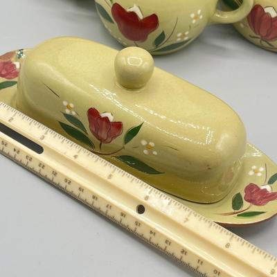 LOT 64: Vintage Stangl Pottery Dishes - Magnolia Pattern