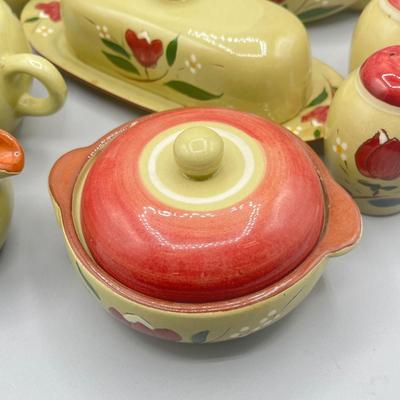 LOT 64: Vintage Stangl Pottery Dishes - Magnolia Pattern