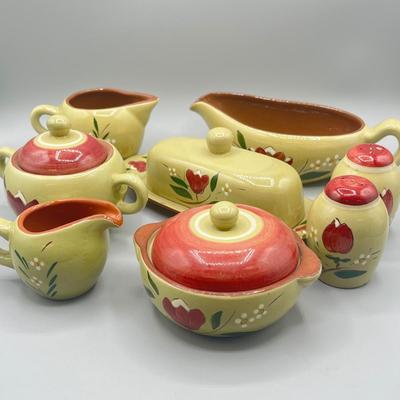 LOT 64: Vintage Stangl Pottery Dishes - Magnolia Pattern