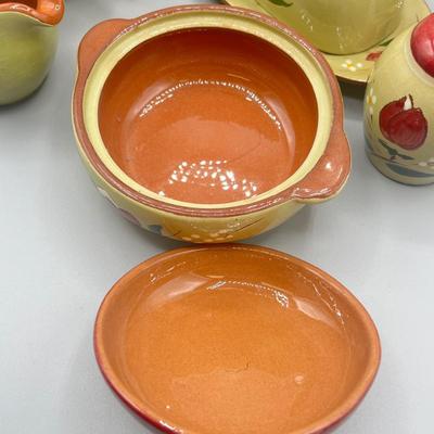 LOT 64: Vintage Stangl Pottery Dishes - Magnolia Pattern