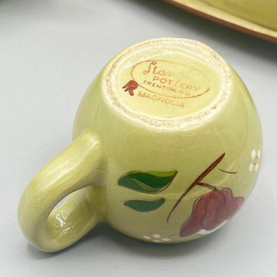 LOT 64: Vintage Stangl Pottery Dishes - Magnolia Pattern