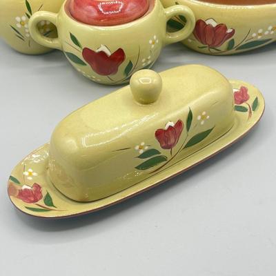 LOT 64: Vintage Stangl Pottery Dishes - Magnolia Pattern