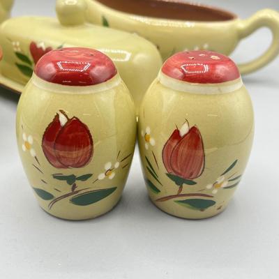 LOT 64: Vintage Stangl Pottery Dishes - Magnolia Pattern