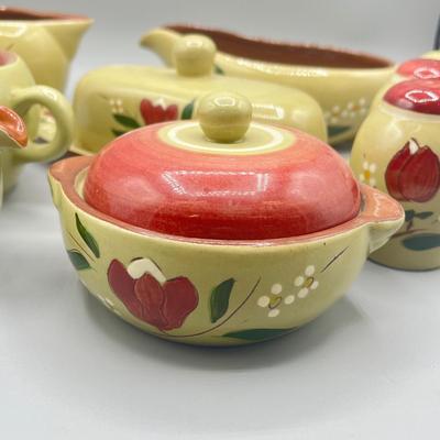 LOT 64: Vintage Stangl Pottery Dishes - Magnolia Pattern