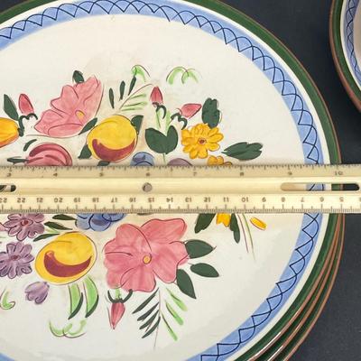 LOT 66: Vintage Stangl Pottery Dishes - Fruit and Flowers Pattern