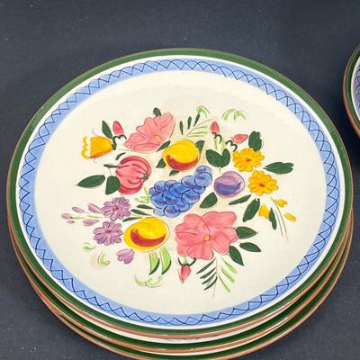 LOT 66: Vintage Stangl Pottery Dishes - Fruit and Flowers Pattern