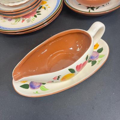 LOT 66: Vintage Stangl Pottery Dishes - Fruit and Flowers Pattern